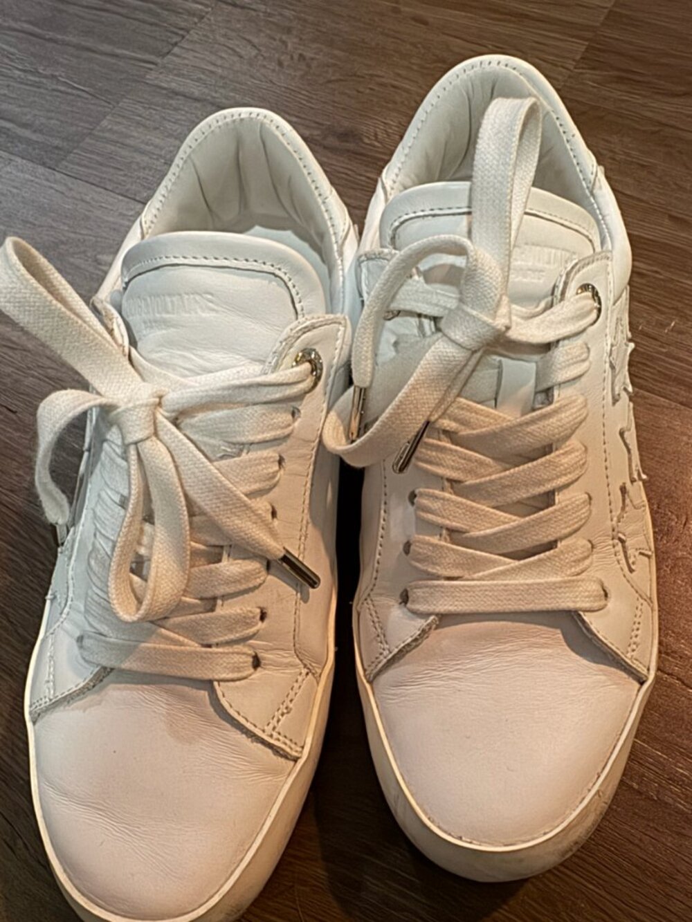 Zadig & Voltaire White Tennis Shoes size 38